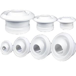 球喷风口射流中央空调球形带调节阀新风系统排出风口abs圆形