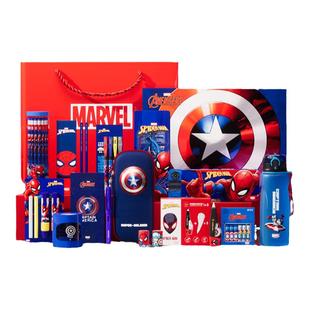 迪士尼儿童文具套装礼盒一年级小学生学习用品蜘蛛侠男孩生日礼物