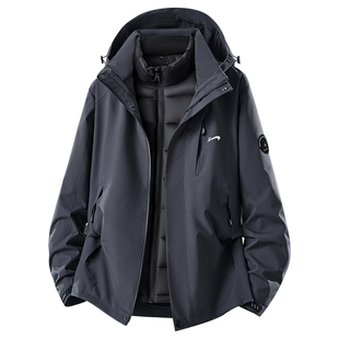 贵人鸟三合一冲锋棉服男士冲锋外套男款2025年冬季加厚户外防风衣