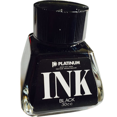 败家实验室 日本白金INK-400非碳素不堵笔染料黑色钢笔墨水