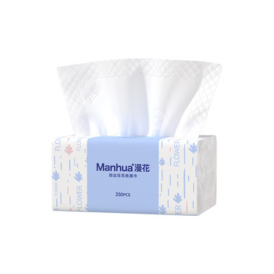 漫花抽纸350张/包家用整箱批实惠装大包医护级餐巾厕纸面巾卫生纸