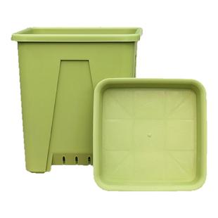 中野三代方形空气柱花盆塑料大口径透气树脂控根热植加仑花盆家用