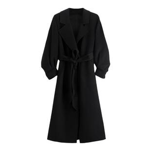 【高级感羊毛大衣】2025秋冬双面呢收腰中长秋冬款外套气质大衣女