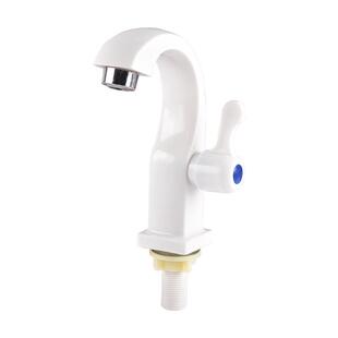 卫生间塑料面盆龙头家用洗手盆洗脸池台盆阳台坐式单冷单孔把龙头