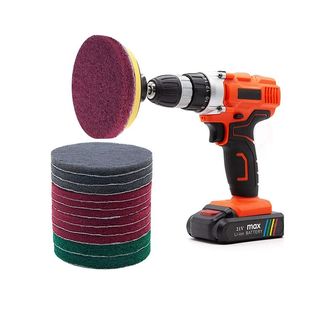 电动百洁布清洁海绵电动清洁刷厨房清洁洗碗布瓷砖清洁电钻清洁刷