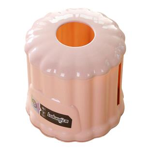 桌面创意卷纸筒圆筒茶几餐巾纸收纳盒抽纸卷纸盒客厅卫生间纸巾盒