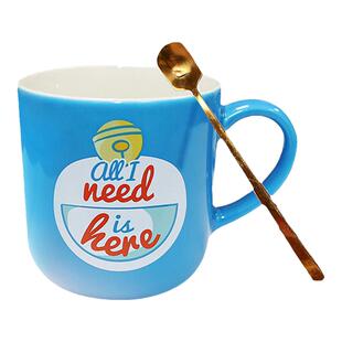 哆啦A梦官方旗舰店正版机器猫竹蜻蜓盖杯陶瓷造型杯可爱卡通周边