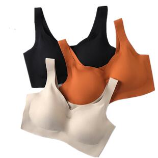 纤丝鸟加厚杯垫内衣女无钢圈文胸运动平胸小胸显大聚拢背心式胸罩