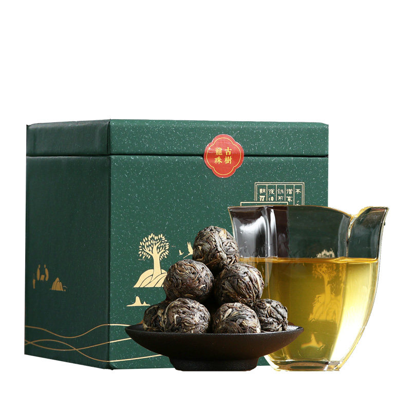 班章古树龙珠普洱茶生茶盒装