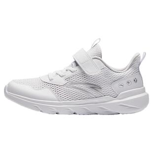 安踏儿童小白鞋男童女童元气跑步鞋2026新款透气网面鞋抗菌运动鞋