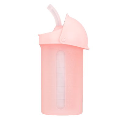 boon硅胶吸管防呛9个月儿童水杯