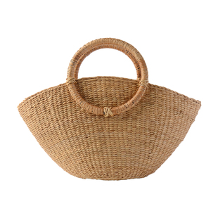 草编包编织包手提包单肩斜挎包草绳编织包草包简约百搭