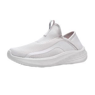 LOTTO乐途女鞋一脚蹬运动鞋2026春季新款轻便软底网面透气休闲鞋