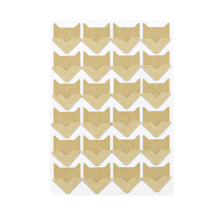 当然文具 牛皮纸粘贴式角贴 相片装饰角贴 相片贴角 24枚/张 5款