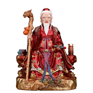 月老星君神像家用佛堂供奉喜神牵线红绳月下老人像体真身树脂摆件