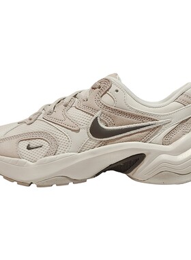 NIKE耐克女鞋26春新款AL8复古翻毛皮老爹鞋网眼跑步鞋IB3952-101