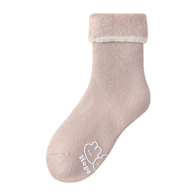 超厚保暖羊绒袜子女中筒袜