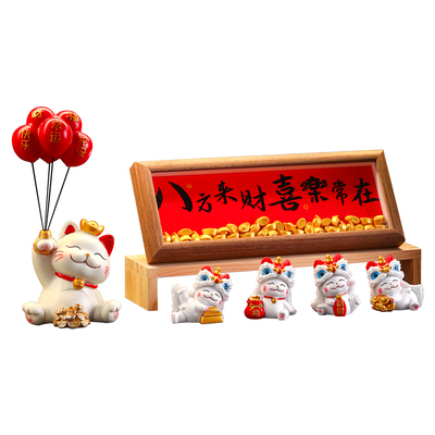 招财猫摆件入户门玄关装饰