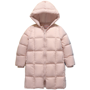 雅鹿儿童羽绒服中长款过膝男童女童2025新款小童大童冬季加厚外套