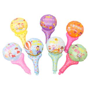 六一儿童节手棒卡通手持气球幼儿园儿童61活动班会小礼品玩具气球