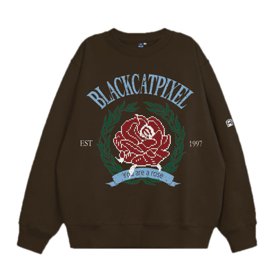 美式复古休闲通勤宽松卫衣