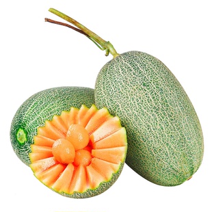 海南哈密瓜当季新鲜水果脆甜一整箱9斤现摘网纹蜜瓜西州蜜包邮