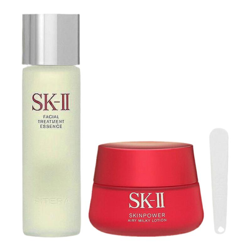 SK II SK2面部护肤套装神仙水精华露230ml+大红瓶80g