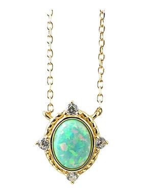 炫彩欧泊女士925银吊坠