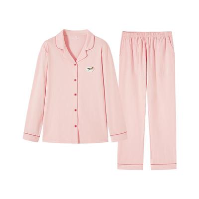 都市丽人纯棉不易粘毛防静电睡衣