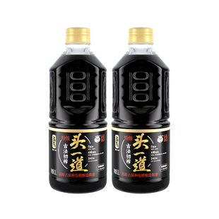 拓东【古方古法】1L*2瓶特级头一道零添加酱油酿造生抽纯粮调味