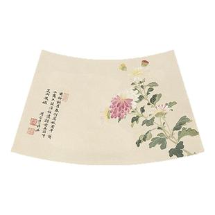 扇形餐垫餐桌垫圆桌皮革新中式餐具西餐垫防水防油隔热家用餐盘垫