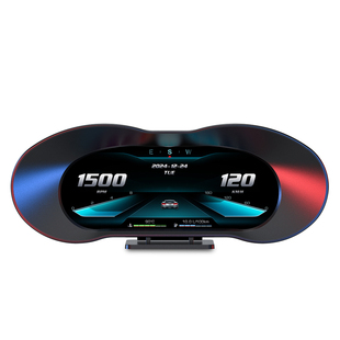 hud抬头显示器obd汽车通用多功能液晶速度仪表gps车速显示屏改装