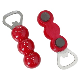 磁吸啤酒开瓶器糖 葫芦奶酪开盖神器冰箱贴 家用可爱饮料瓶盖起子