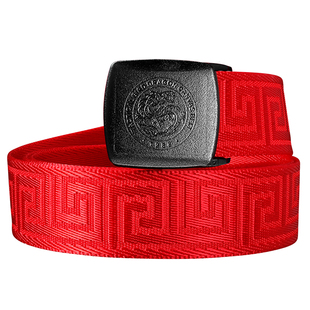 战术鸟本命年红腰带男女马年腰绳结婚红色帆布皮带尼龙裤带扣礼物