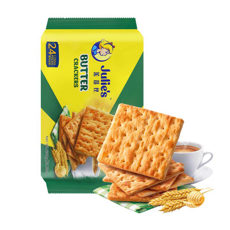 【自营】马来西亚进口julies茱蒂丝奶油苏打饼干原味咸味梳打零食