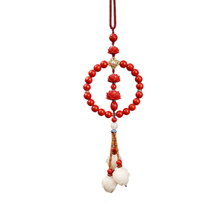 朱砂车挂件2026马年本命年朱砂车挂保平安招财汽车高级车载符挂饰