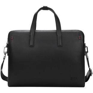 ELLE HOMME真皮单肩包男士横跨商务公文包头层牛皮斜挎手提电脑包