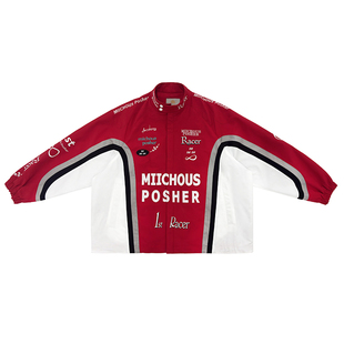 MIICHOUS米丘寺 无限车手3.4满刺绣赛级发热棉里赛车棉服夹克外套