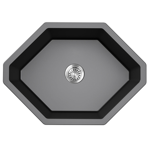 意大利意狄讴石英石水槽洗菜盆厨房转角洗碗槽拐角阳台大单槽9708