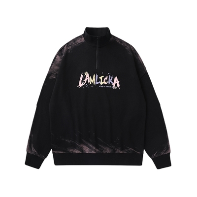 LAMLICKAoversize宽松男圆领卫衣