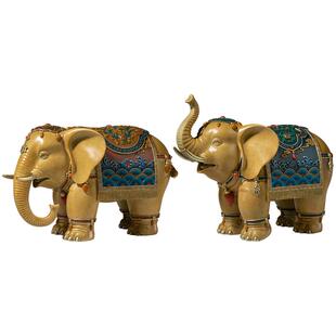 铜师傅《千吉万象》客厅桌面铜大象摆件 家居装饰工艺品