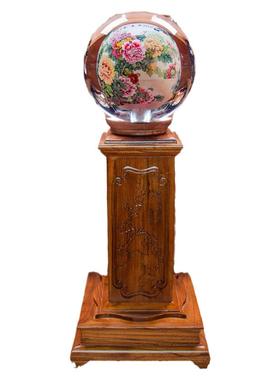 内画落地大厅开业庆典笑佛水晶球