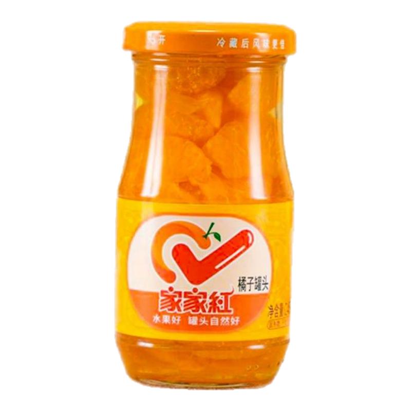 家家红桔子橘片爽黄桃梨子草莓什水果罐头
