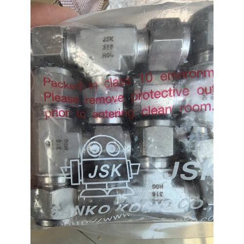 JSK 1/2卡套三通工业管路连接配件