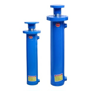 油缸液压缸双向法兰8吨液压油缸劈柴机油缸80缸径液压缸定做油缸