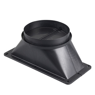 加厚抽油烟机出风口底座厨房排烟管止回阀通用型方形排风口配件