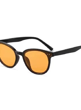 黑框茶色墨镜女高级感ins网红款2025年新款潮大脸显瘦太阳眼镜