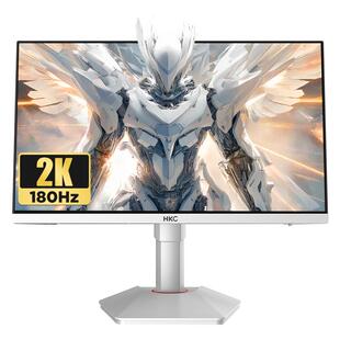 HKC猎鹰二代27英寸2K180HZ电竞G27H2W显示器白色24电脑屏幕TG27Q4