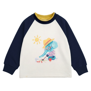 男童卫衣春儿童春装上衣宝宝衣服2026春季新款男孩插肩袖时髦洋气