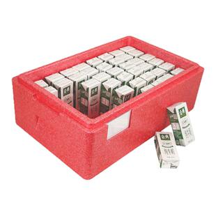 鲜奶箱EPP泡沫保温箱牛奶保鲜箱学生奶配送箱 红21.5升【好乐康】